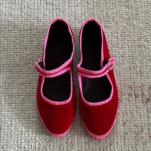 Chic Red and Pink Women's Flats